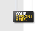 Sign on rope PSD Mockup, a Merchandise Mockup by GreatFruit (Thumbnail 3 of 6)