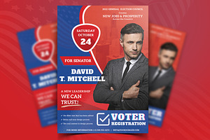 Political Campaign Flyer, a Flyer Template by 3djagan