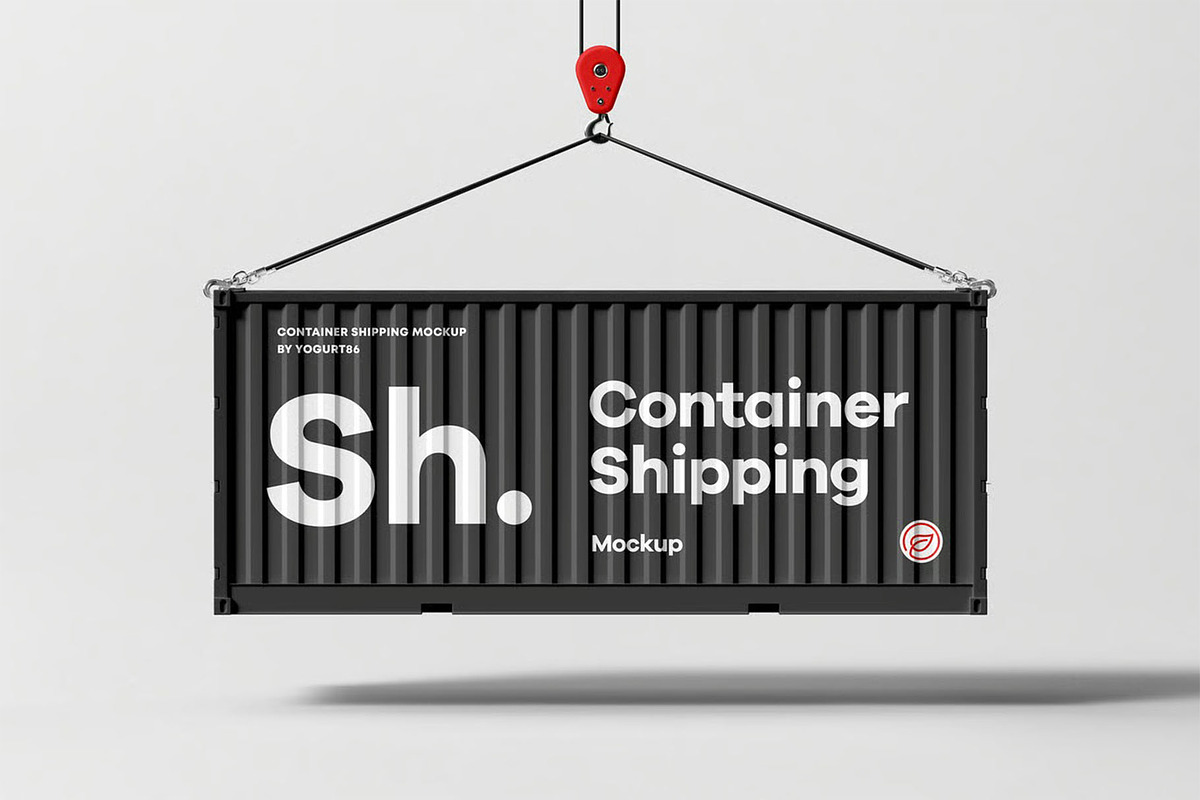 Shipping Container Mock-up, a Cups & Container Mockup by zippypixelstudio (Photo 9 of 12)