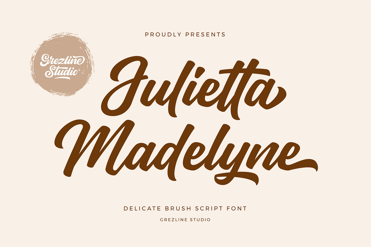Julietta Madelyne - Delicate Script, a Font by Grezline Studio (Photo 1 of 10)
