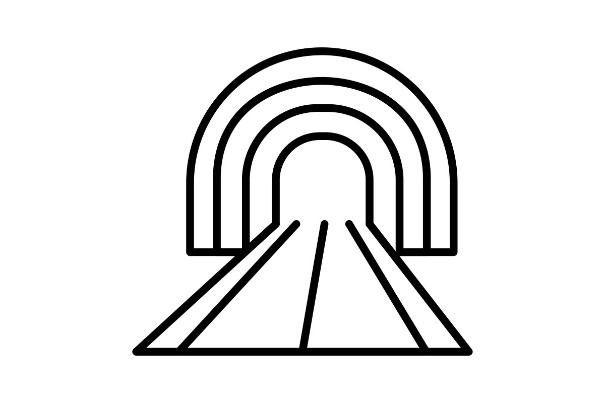 Tunnel Line Icon, an Outline Icon by Pexelpy (Photo 1 of 2)