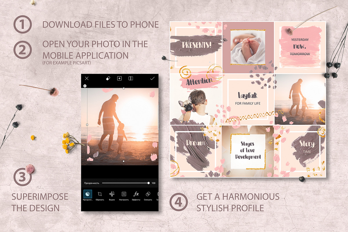 Instagram post template, a Social Media Template by Integrity_store (Photo 4 of 8)
