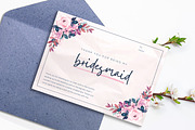 Bridesmaid Thank You Card Template, a Card Template by ByKopi (Thumbnail 3 of 4)