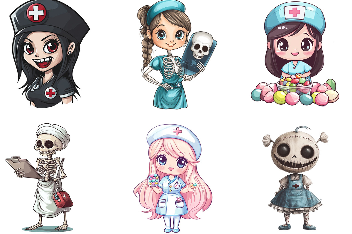 Halloween Nurse PNG Sublimation, an Illustration by CraftArtStudio (Photo 3 of 6)