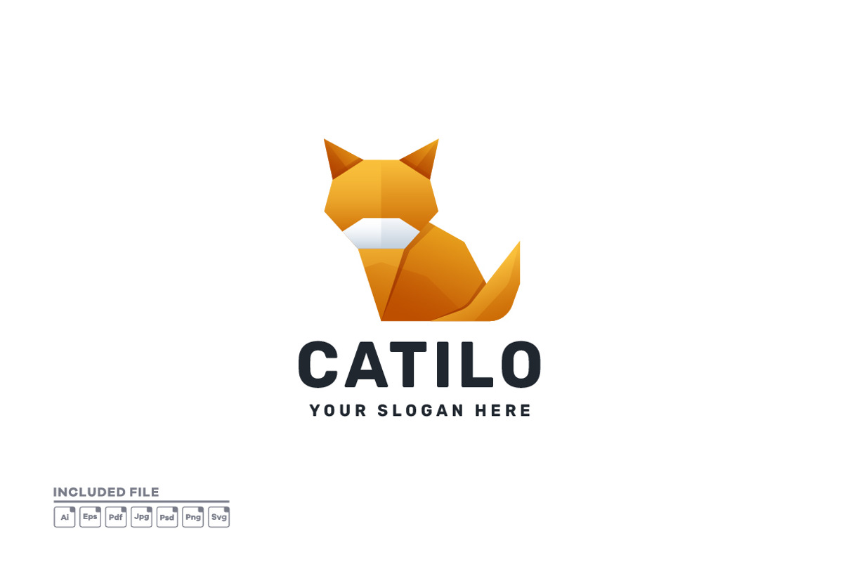 Cat Gradient Colorful Logo Vector, a Branding & Logo Template by yuanesei