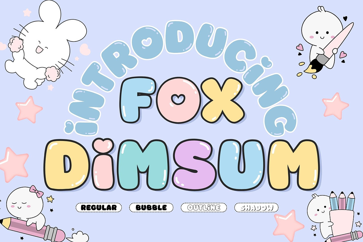 Fox Dimsum Font, a Symbol Font by Fox7 By Rattana (Photo 1 of 13)