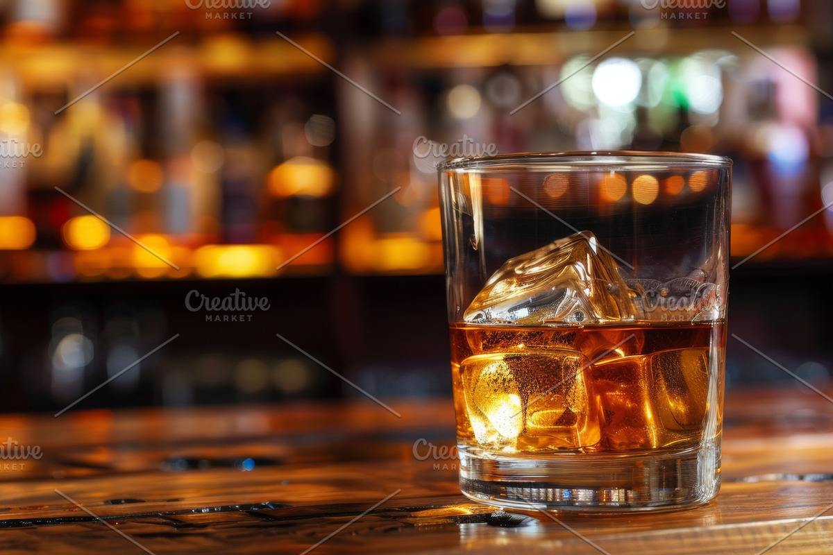 87 whiskey glasses, a Food & Drink Photo by Handmadefont (Photo 28 of 87)