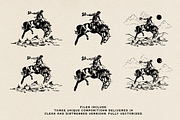 Wild Western Cowboy Horse Graphic, an Illustration by Antiquaria (Thumbnail 2 of 4)