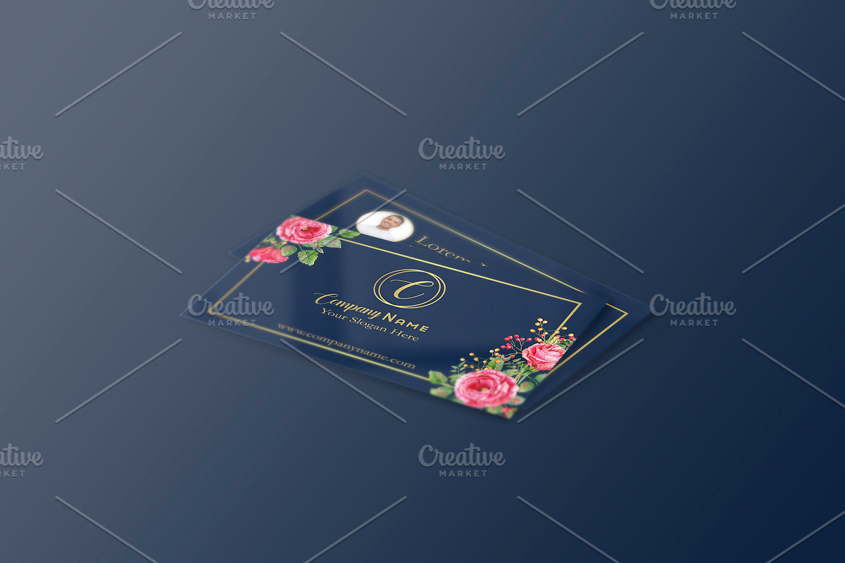 Business Card With Floral Touch, a Business Card Template by Design with Qurat (Photo 2 of 2)