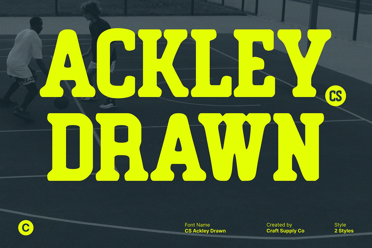 CS Ackley Drawn, a Slab Serif Font by Craft Supply Co. (Photo 1 of 8)