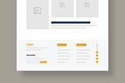 UI UX Wireframe Website Landing Page, a Wireframe Template by MightyDesign (Thumbnail 6 of 9)