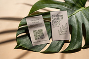 Modern Vertical Paper Card Mockup, a Product Mockup by Pitchlook.Studio (Thumbnail 3 of 4)