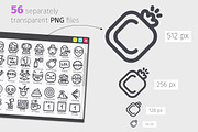 Fools Day Line Icons Set, an Emoji Icon by Voysla's Shop (Thumbnail 3 of 4)
