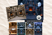 Crystal Beast Realms Backdrops, a Decorative Illustration by ThatsDesignArt (Thumbnail 7 of 15)