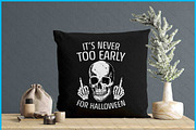 Never Too Early Halloween Funny SVG, an Object Graphic by Creativeusart (Thumbnail 4 of 4)