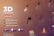 Home Tools Kit 3D Icon Pack, an Object 3D Model by Yasa Design Studio (Thumbnail 1 of 4)