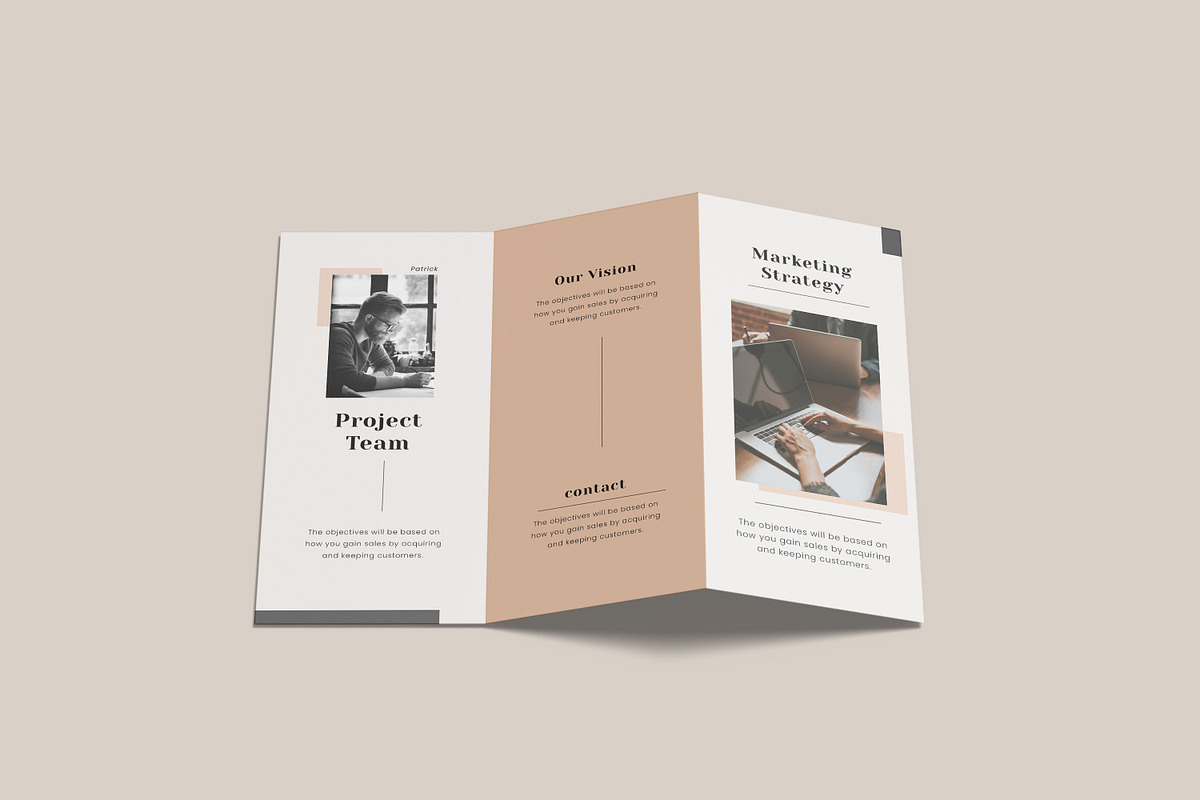 A4 Trifold Brochure Mockup Bundles, a Brochure Template by Graphic Aesthetic (Photo 5 of 20)