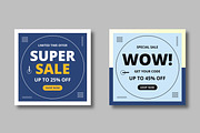 Fashion Sale Social Media Banner, a Social Media Template by MightyDesign (Thumbnail 4 of 8)