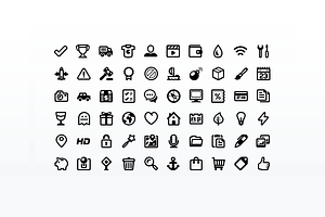 Outline Style Pictogram Set