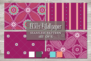 Vintage Seamless Pattern Wine