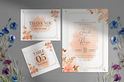 Watercolor Wedding Invitation Card, an Invitation Template by graphicacademypk (Thumbnail 1 of 2)
