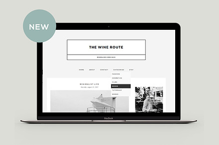 Responsive Blogger Template - Wine R