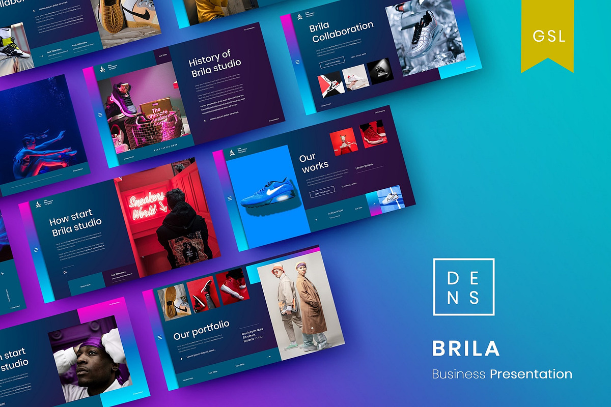 Brila - Business Google Slide, a Presentation Template by Dens Creative Studio (Photo 1 of 6)