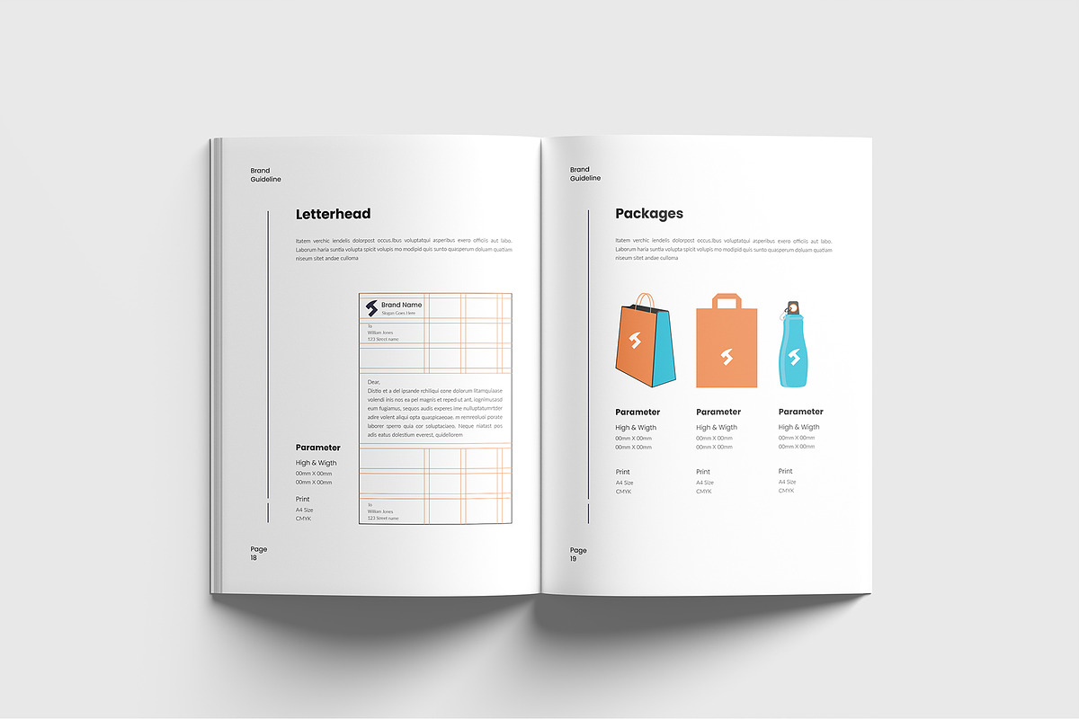 Brand Guideline Template, a Brochure Template by RusenoelType (Photo 10 of 15)
