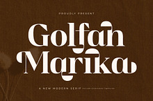 Golfah Marika A New Modern Serif