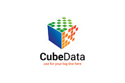 Cube Data Logo, a Branding & Logo Template by The Branding Fusion (Thumbnail 1 of 4)