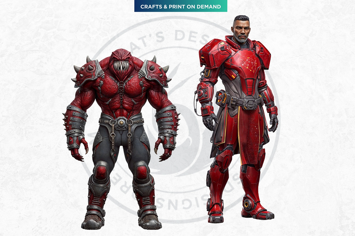 Galactic Vanguard Character Cliparts, a Person Illustration by ThatsDesignArt (Photo 12 of 15)