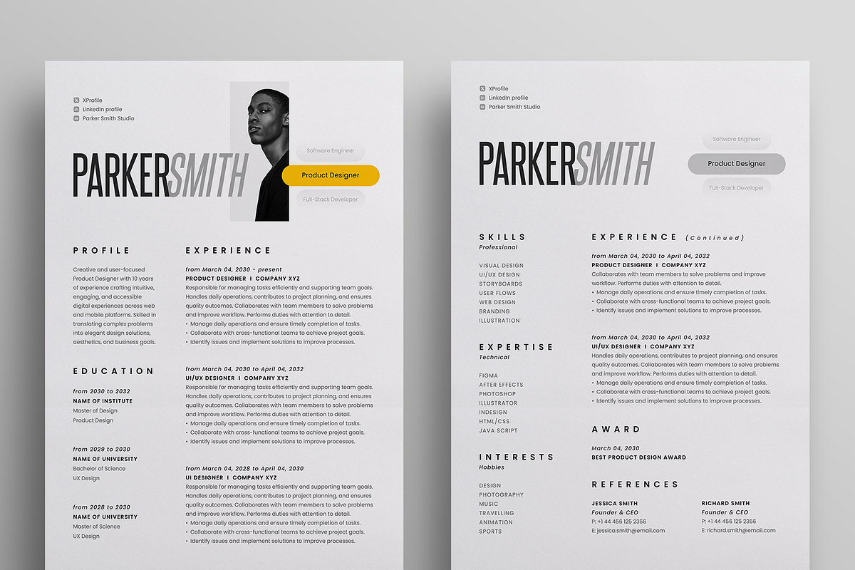 Resume/CV, a Resume Template by Reuix Studio (Photo 3 of 5)