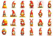 Whimsical Easter Gnome Clipart, an Illustration by designcity5 (Thumbnail 2 of 5)
