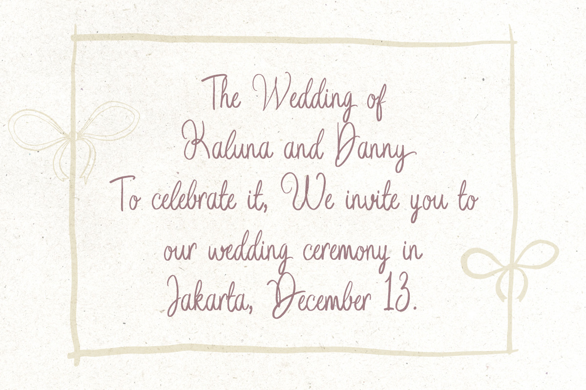 Wedding Letter Handwriting +Doodles, a Handwritten Font by Letterhend Studio (Photo 3 of 9)