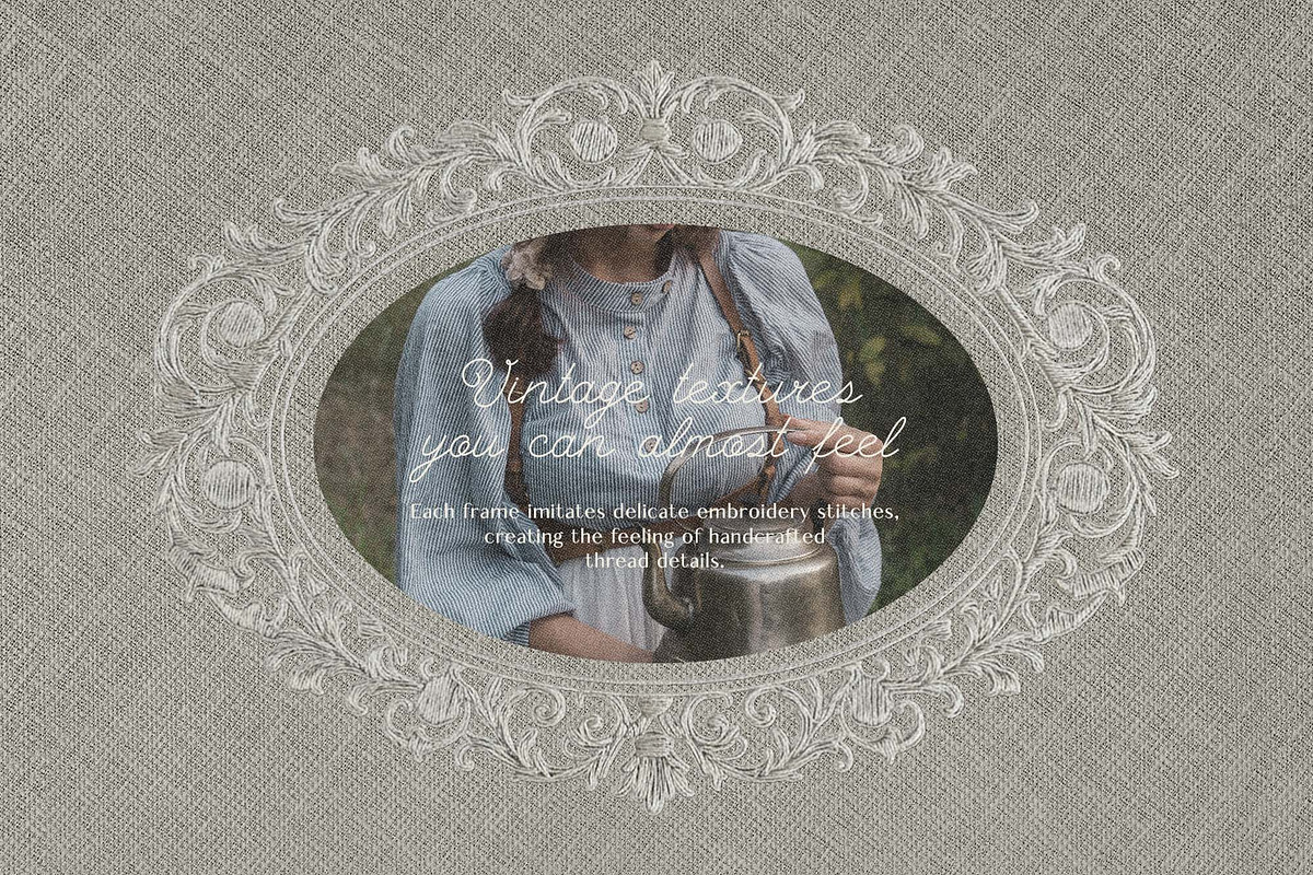Stitcherie – Stitched Vintage Frames, an Object Graphic by DigARTbyHavroshka (Photo 4 of 18)