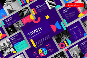 Savillle – Business PowerPoint, a Presentation Template by kreatifreya