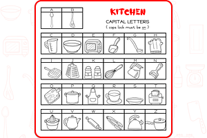 Kitchen Doodles - Dingbats Font