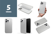 iPhone 13 pro clear/frosted case, an iPhone Mockup by Colatudo Store (Thumbnail 2 of 9)