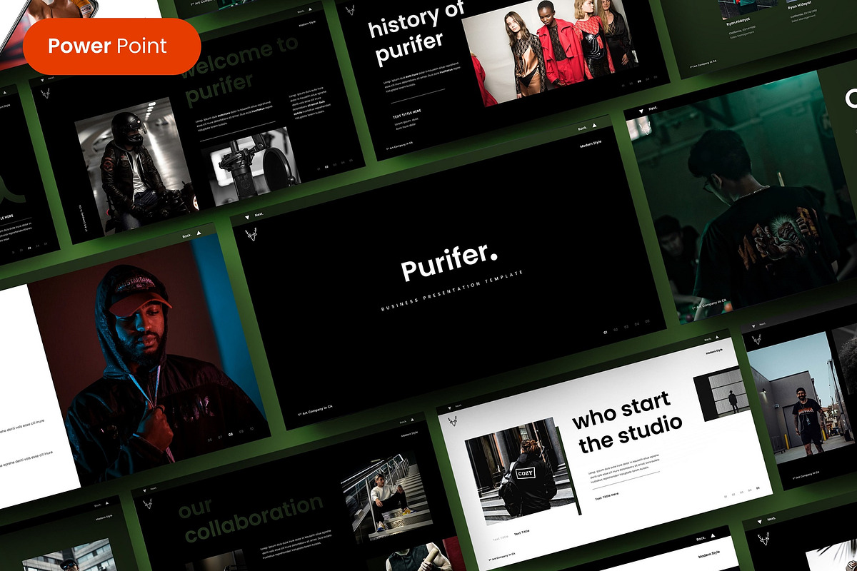 Purifer – Business PowerPoint, a Presentation Template by Dens Creative Studio (Photo 1 of 6)