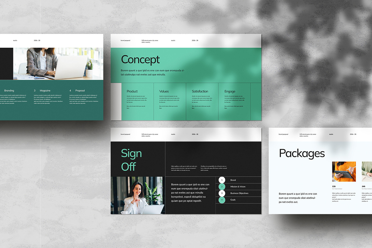 Brand Proposal Template | CANVA, a Presentation Template by White Graphic (Photo 6 of 7)