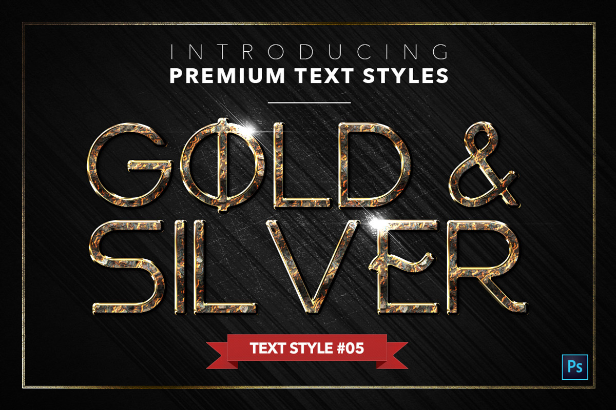 Gold & Silver #5 - 15 Text Styles preview 6