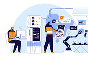 Robotics in Industrial Automation, a Technology Illustration by IcoMaker (Thumbnail 11 of 21)