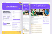 Eduvance - Education Website, an UI Kit Template by peterdraw (Thumbnail 2 of 7)