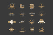 16 Vintage Sport Logos. Emblems Set., a Branding & Logo Template by Fay_Francevna (Thumbnail 2 of 4)
