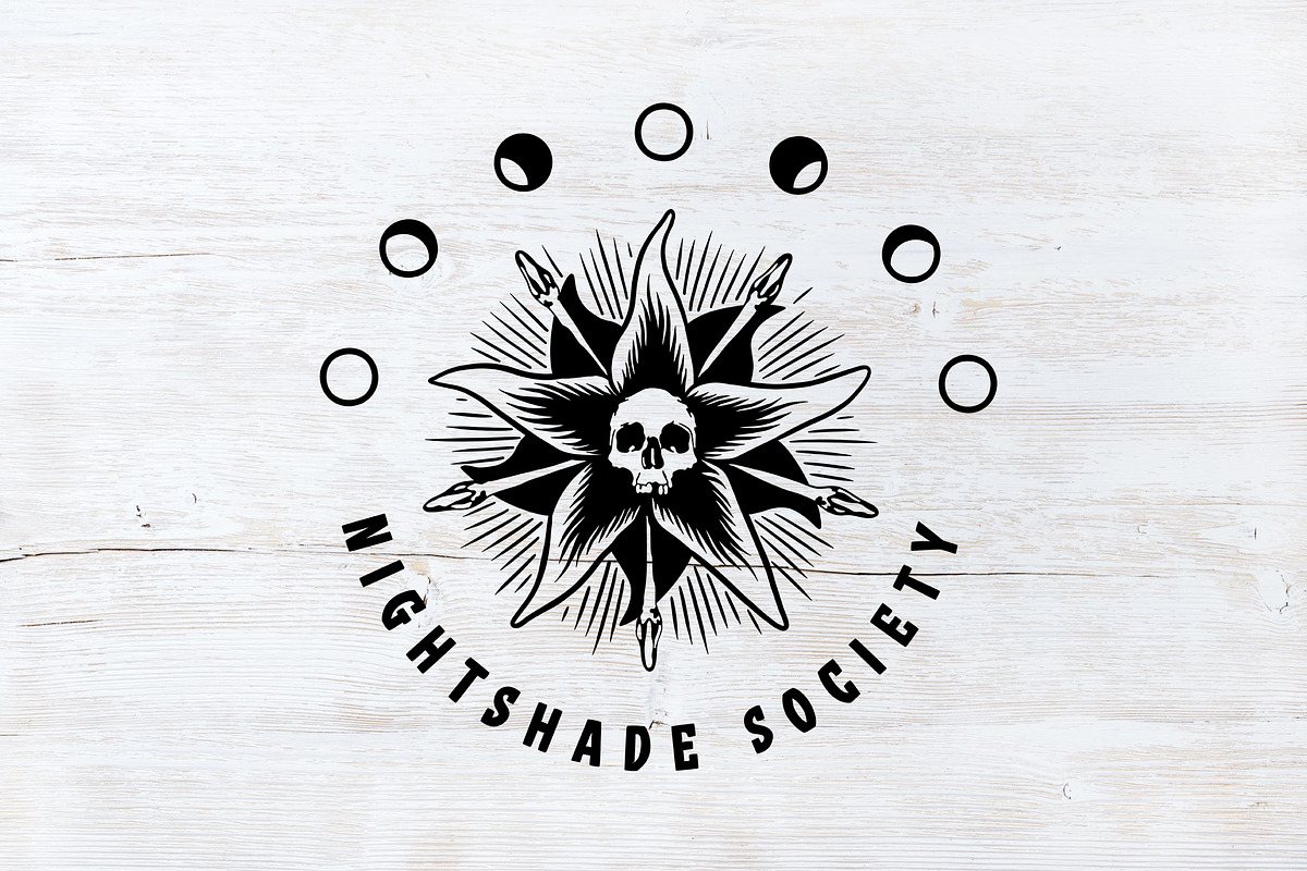 Nightshade Society SVG, a Decorative Illustration by Nagore Rodriguez Design
