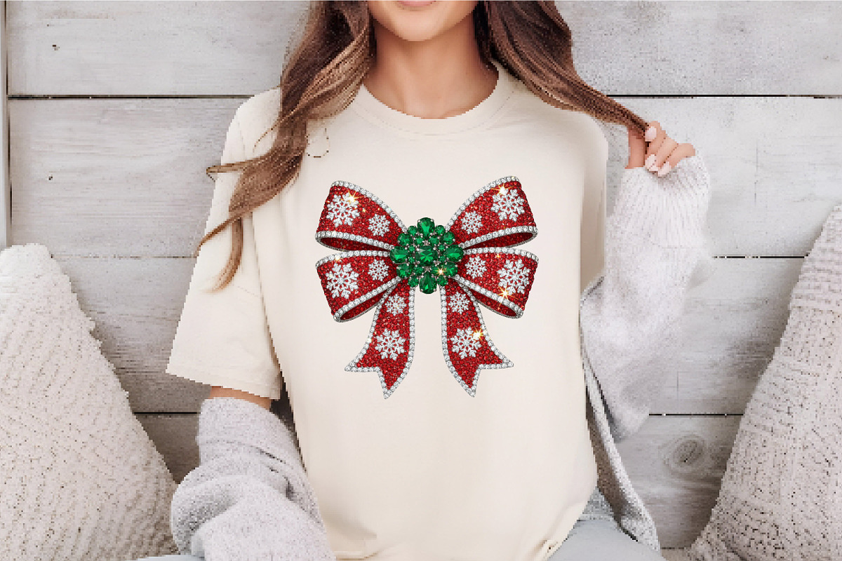 Sparkling Glitter Christmas Bow Png, an Illustration by Dream Creation (Photo 3 of 5)