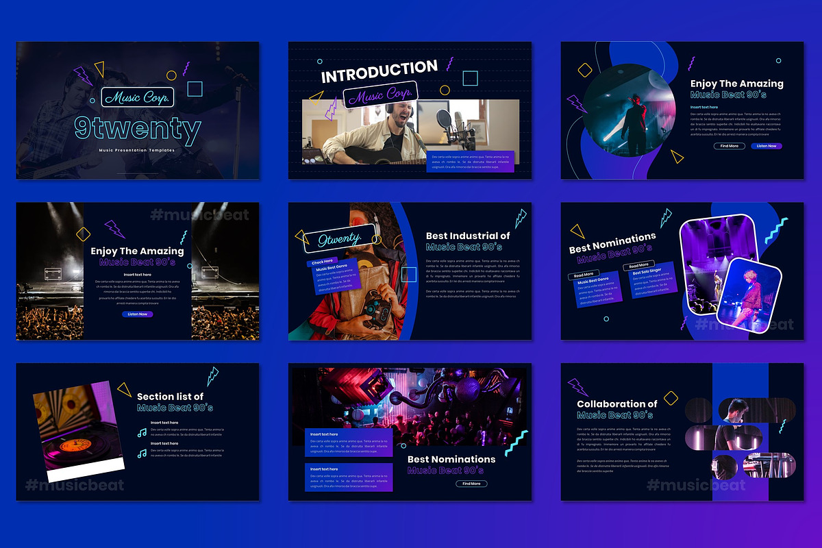 9Twenty - Music Industrial Keynote, a Presentation Template by Dhabee (Photo 4 of 6)