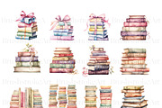 Stack of Books Clipart| Floral Books, an Education Illustration by BrushstrokeArtGB (Thumbnail 3 of 9)