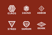 Mega Bundle! Monogram Logo Fonts, a Symbol Font by Intuisi Creative (Thumbnail 6 of 12)