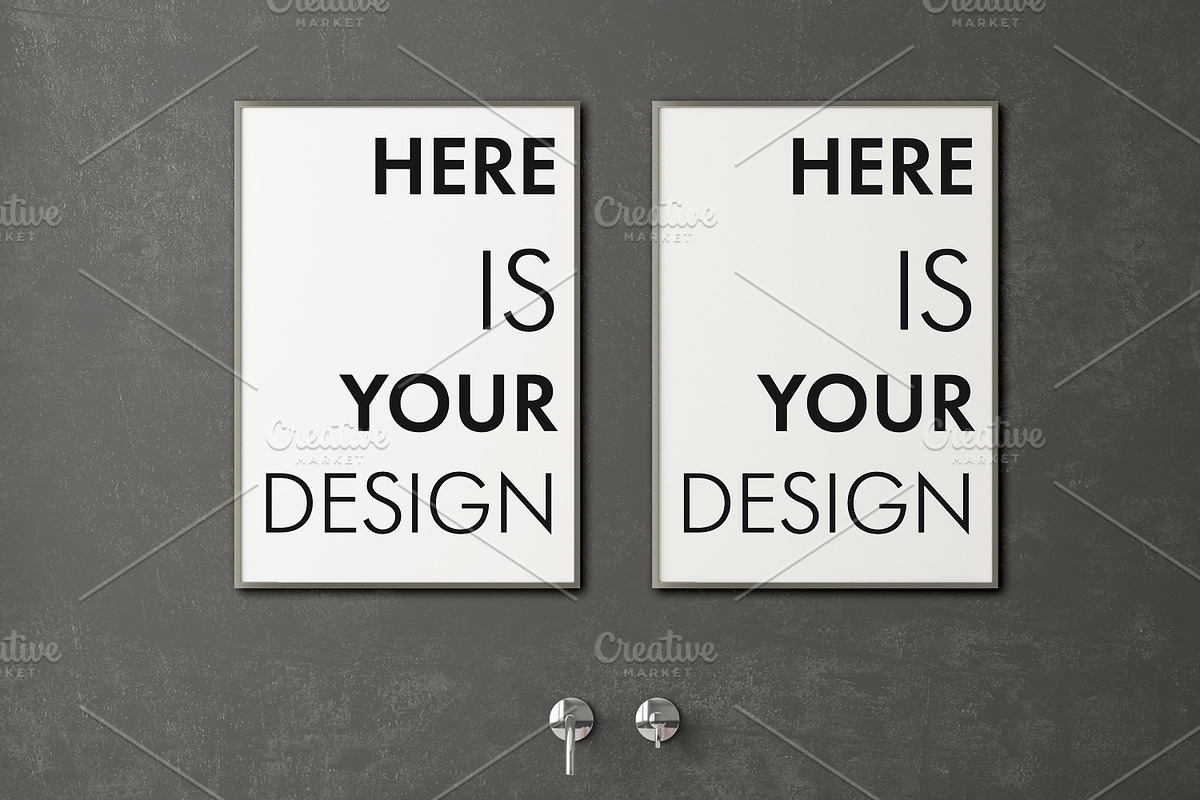 Mockup posters in the bathroom part1, a Print Template by FilL239 (Photo 7 of 11)